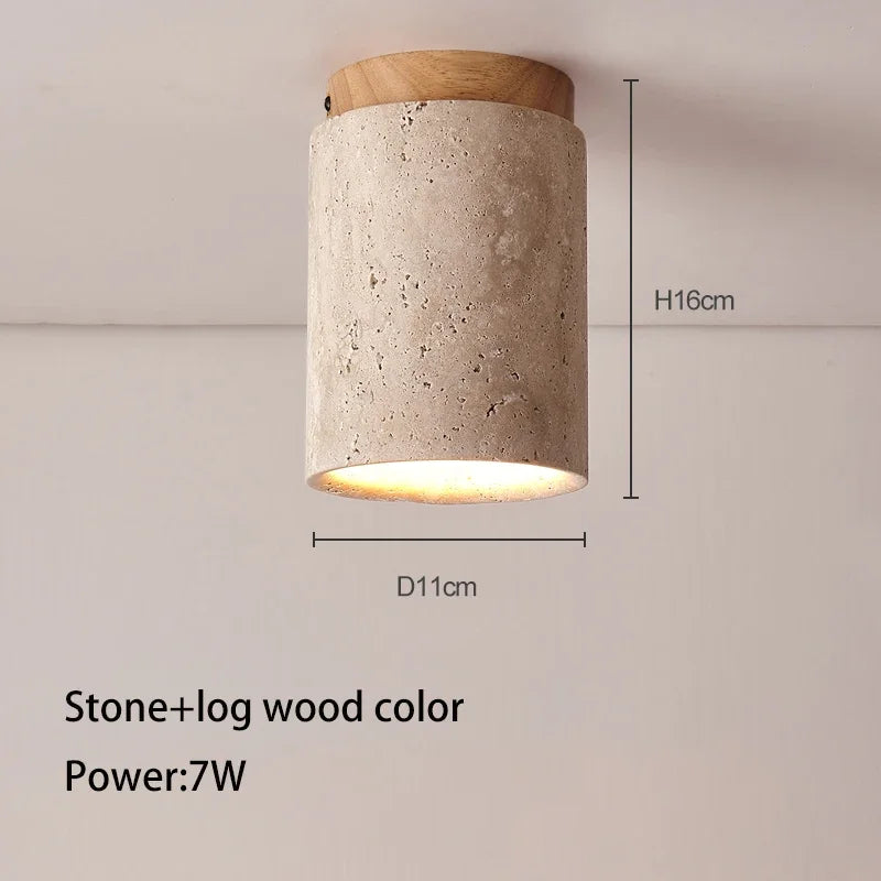 Japanese Style LED Ceiling Lamp Round Downlight Surface