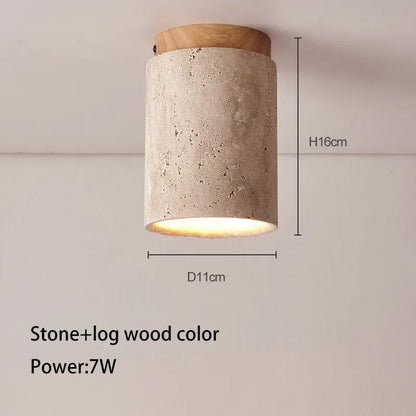 Japanese Style LED Ceiling Lamp Round Downlight Surface