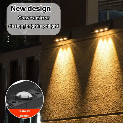 Solar Wall Light Outdoor Porch Lights Illumination LED Lamp