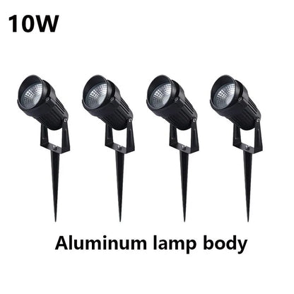 Outdoor Waterproof Spike Garden Path Green Spotlights