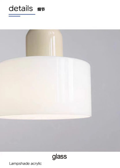 Nordic Modern Glass Bedroom Bedside Long Line Small Chandelier