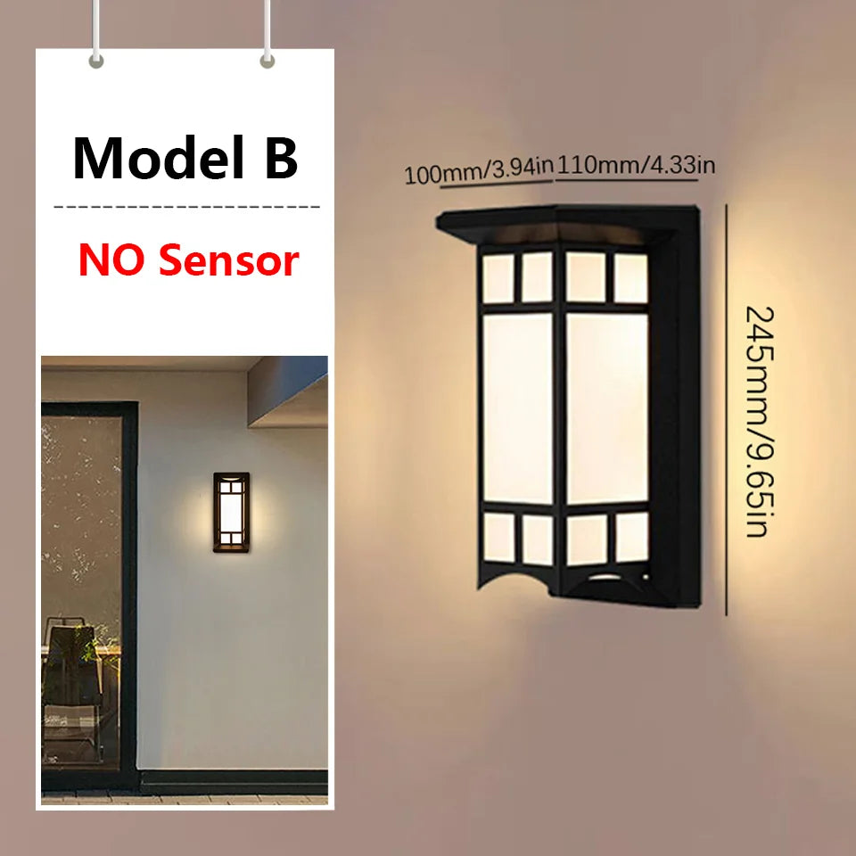 Outdoor Lamps Motion Sensor Wall Light Waterproof Lamp