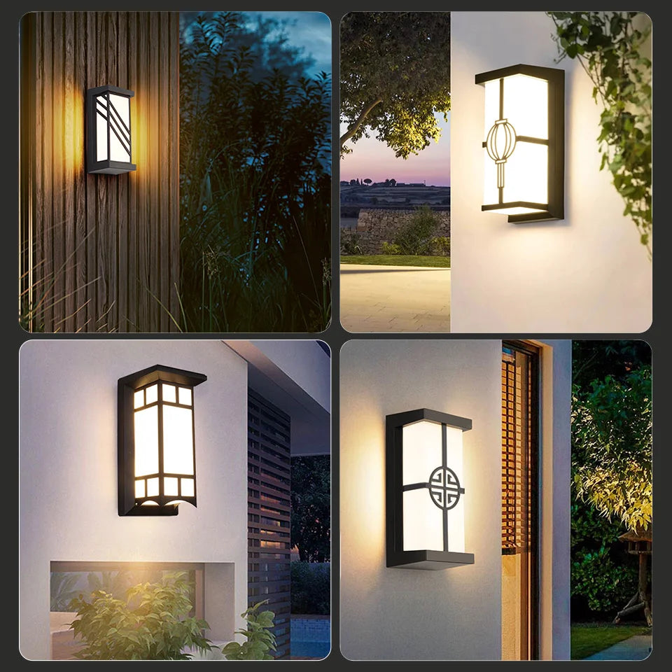 Outdoor Lamps Motion Sensor Wall Light Waterproof Lamp