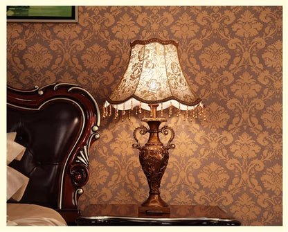 European Luxury Floor Lamp Retro Home Living Room Lamp