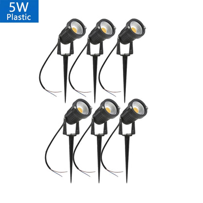 Outdoor Waterproof Spike Garden Path Green Spotlights