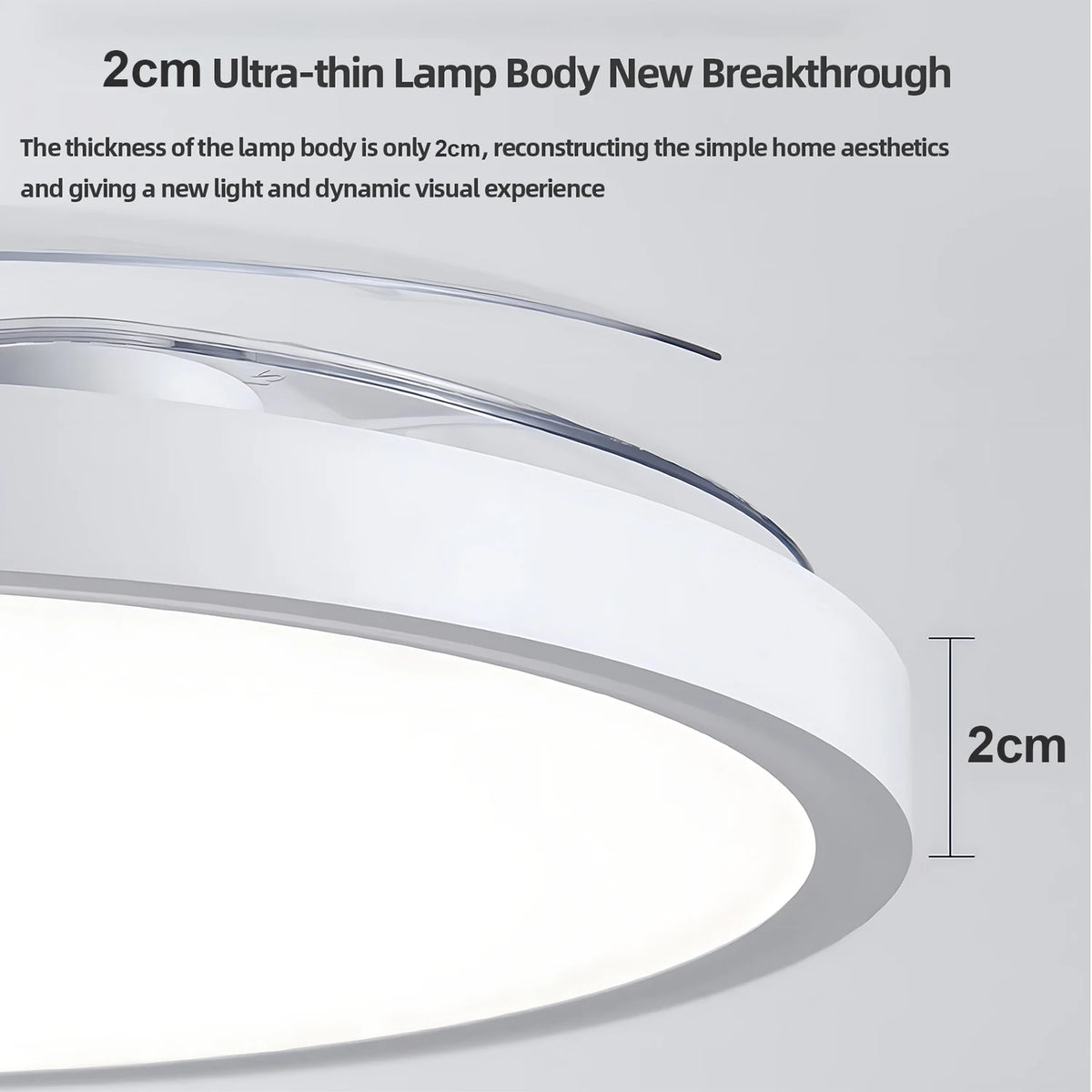 Modern Invisible Ceiling Fan with LED Light DC motor