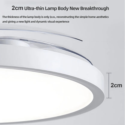 Modern Invisible Ceiling Fan with LED Light DC motor