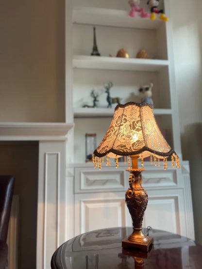 European Luxury Floor Lamp Retro Home Living Room Lamp