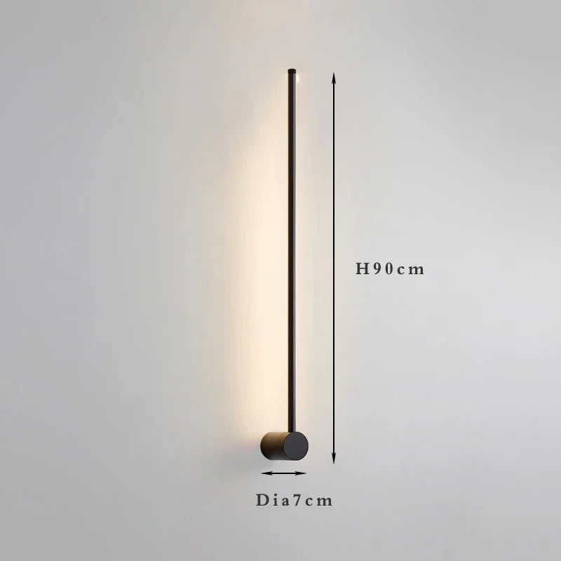 Nordic Art Design Minimalist Long Line Wall Lamps Modern