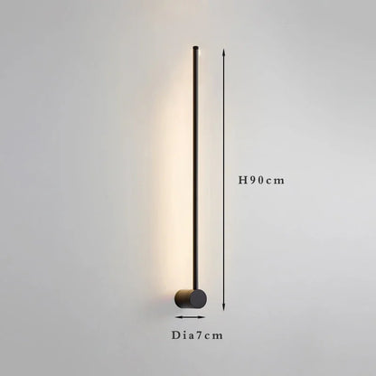 Nordic Art Design Minimalist Long Line Wall Lamps Modern