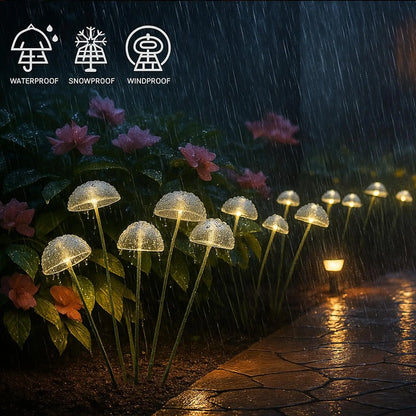 1pc Solar Mushroom Lights Dual Mode LED Waterproof Outdoor