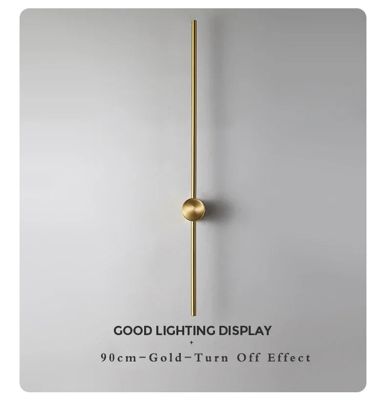 Nordic Art Design Minimalist Long Line Wall Lamps Modern