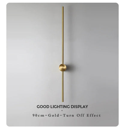 Nordic Art Design Minimalist Long Line Wall Lamps Modern