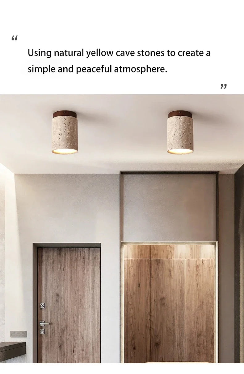 Japanese Style LED Ceiling Lamp Round Downlight Surface