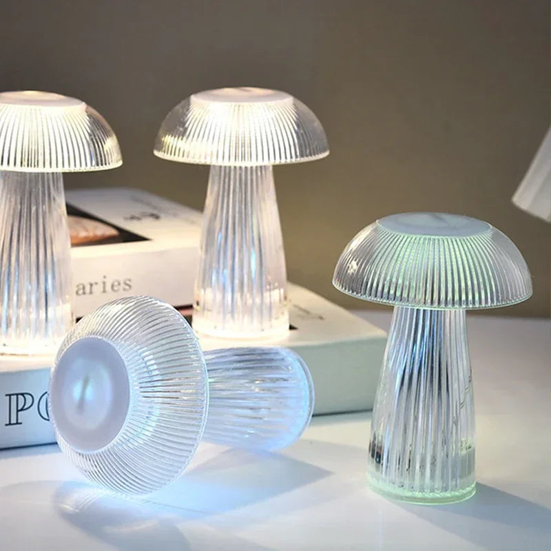 Jellyfish Night Lights Creative Mushroom Atmosphere Table Lamps