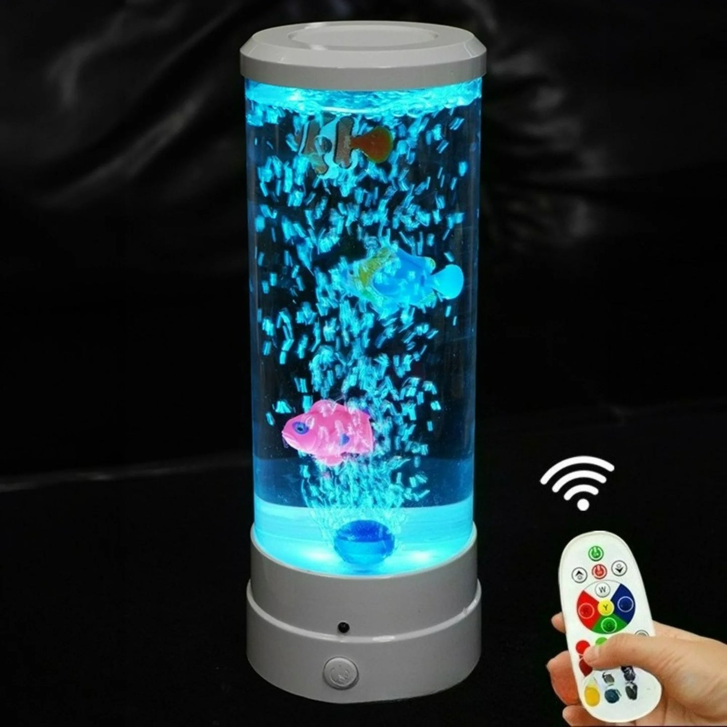 LED Lava Volcano Lamp with Remote Control RGB Light