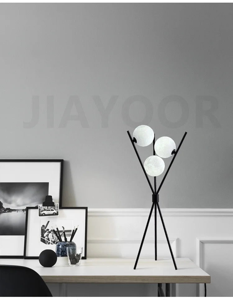 Nordic Living Room Sofa Floor Lamp Modern Creative Moon