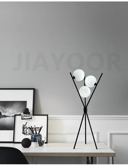 Nordic Living Room Sofa Floor Lamp Modern Creative Moon