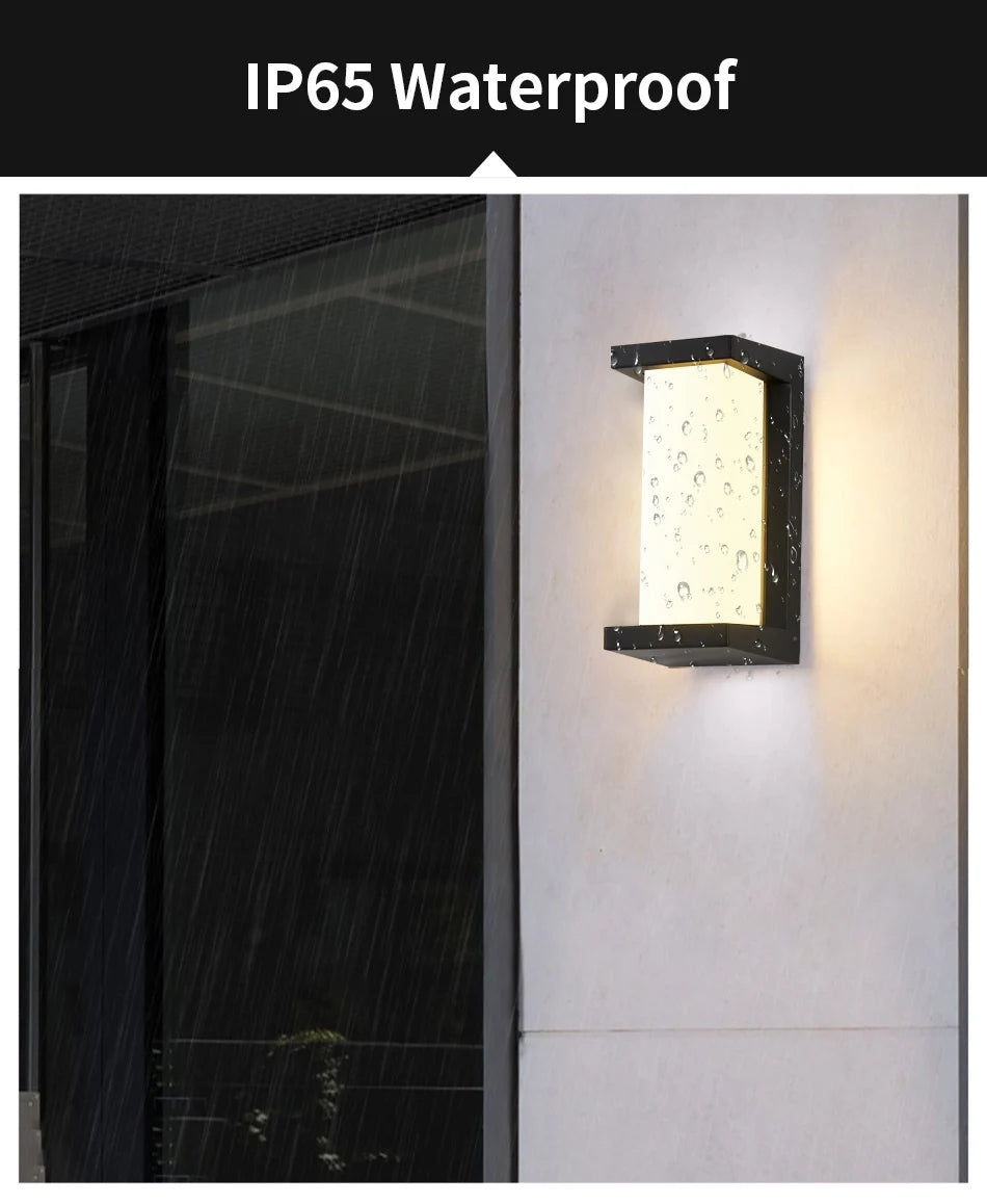 LED Outdoor Wall Lamp Waterproof IP65 Radar Sensor Ligthing