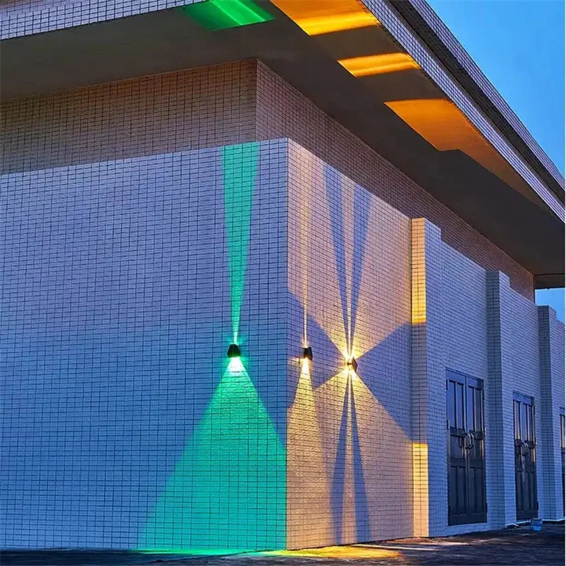 Outdoor LED Solar Wall Light ABS Garden Decoration Wall Light