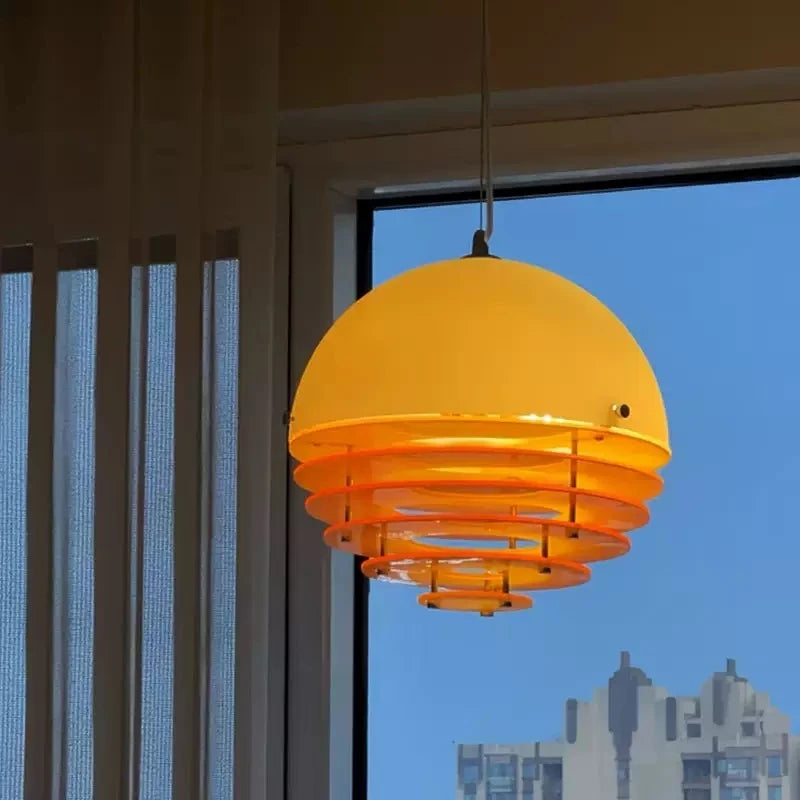 Nordic Danish Sunset Orange Restaurant Bar Pendant Lamp