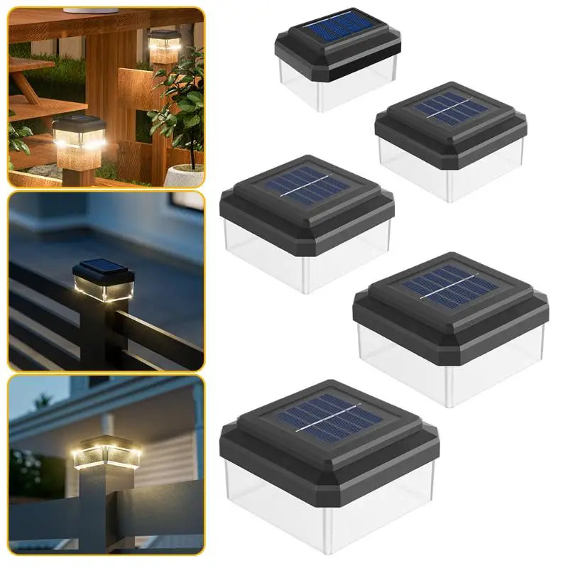 1Pcs IP65 Waterproof Solar Fence Lamp Solar LED Light