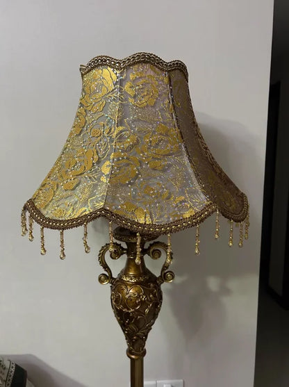 European Luxury Floor Lamp Retro Home Living Room Lamp