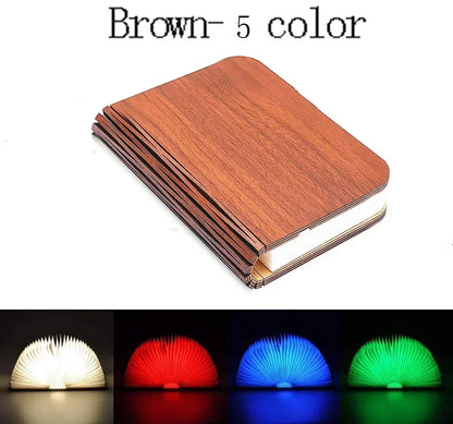 3D Folding Creative LED Night Light RGB Color Table Lamp