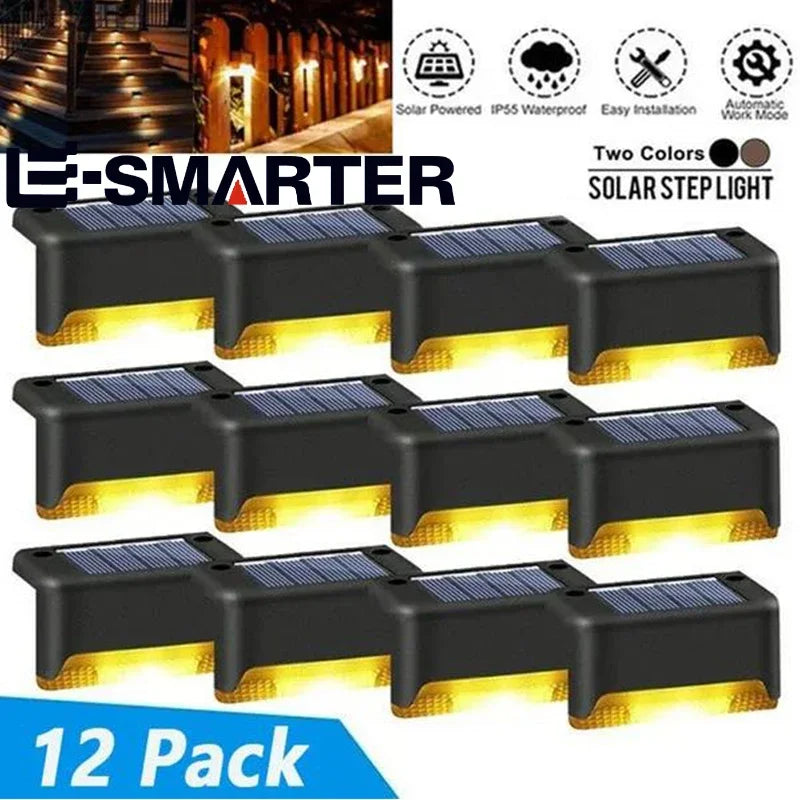 Solar Deck Lights Outdoor Step Lights Waterproof Led Solar