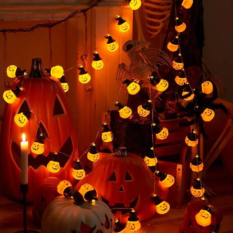 Halloween Decorations Lights Pumpkin String Lights Pumpkin Lantern