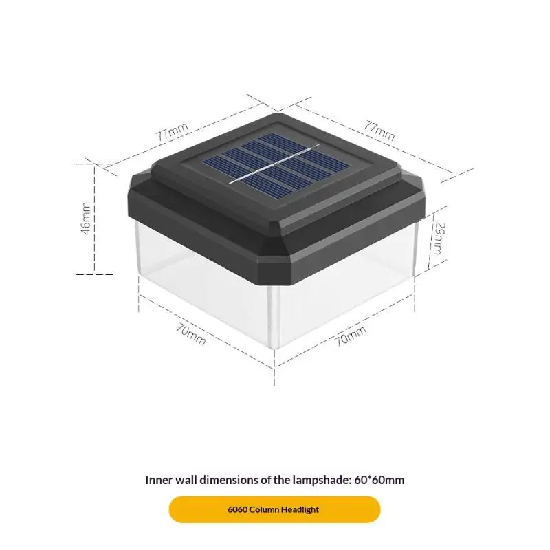1Pcs IP65 Waterproof Solar Fence Lamp Solar LED Light