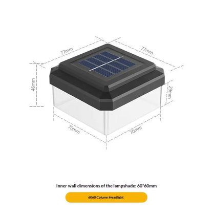 1Pcs IP65 Waterproof Solar Fence Lamp Solar LED Light