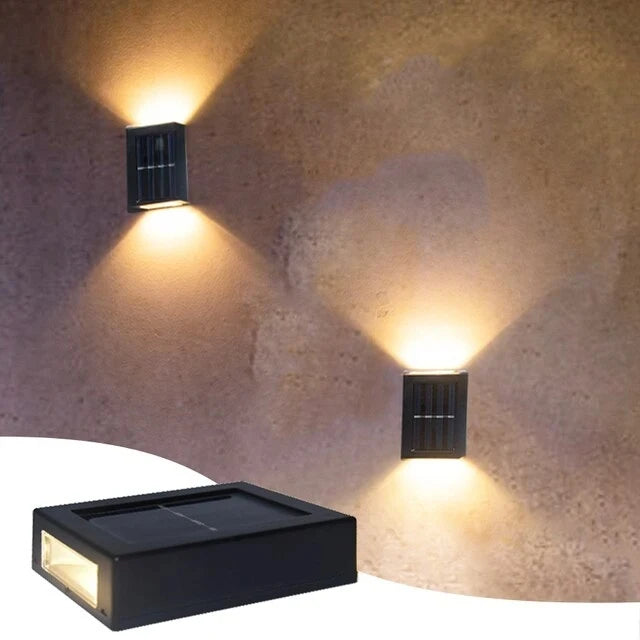 Solar Up and Down Spot Lights Outdoor Street Wall Light Lamp
