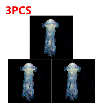 DIY Jellyfish Bedroom Light Lamp Hanging Ceiling Lanter