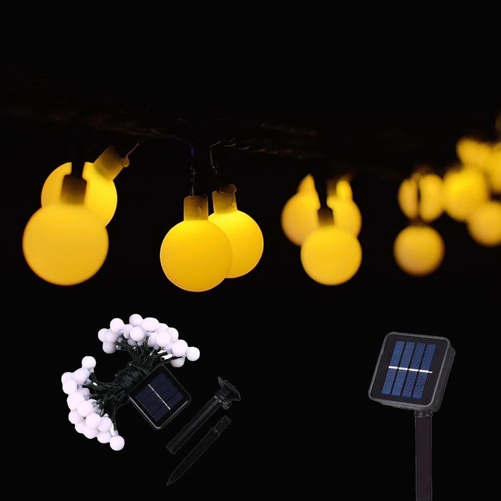 100LED Solar String Flowers Fairy Lights Outdoor Solar String Lights