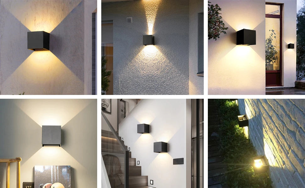 Tuya Outdoor Wall Light, Smart RGBCW Porch Lights
