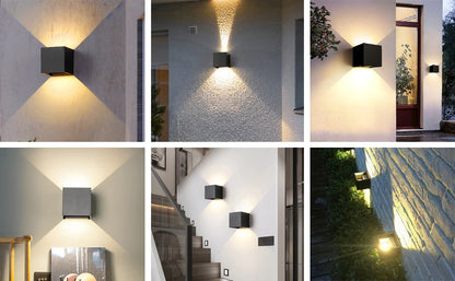 Tuya Outdoor Wall Light, Smart RGBCW Porch Lights