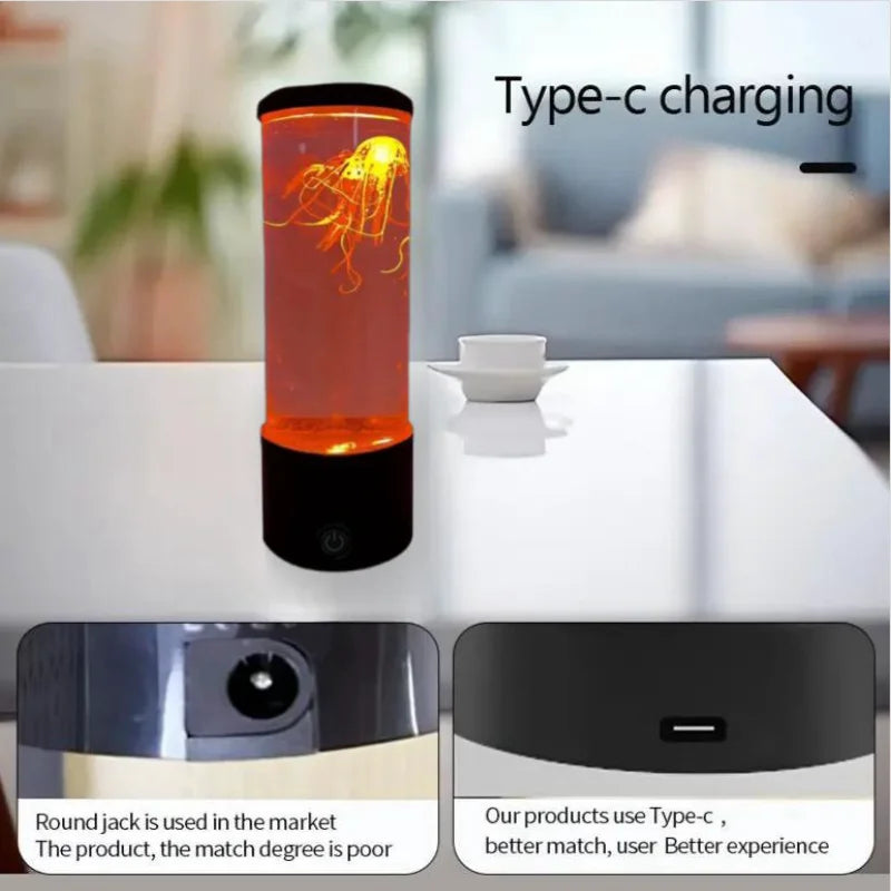 Jellyfish Lava Lamp, Aquarium Ocean Night Lights