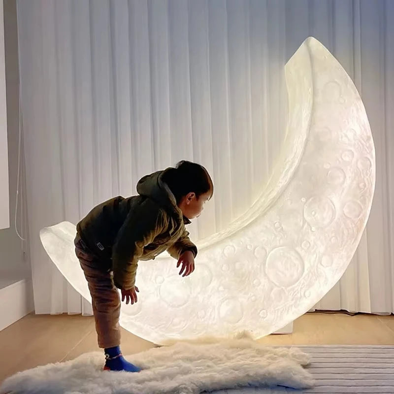 Moon Lamp Floor Lamp Lounge Chair Creative Romantic Design