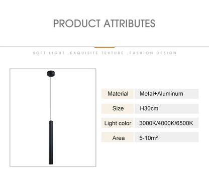 Nordic LED Pendant Lamps for TV Background Kitchen Fixture