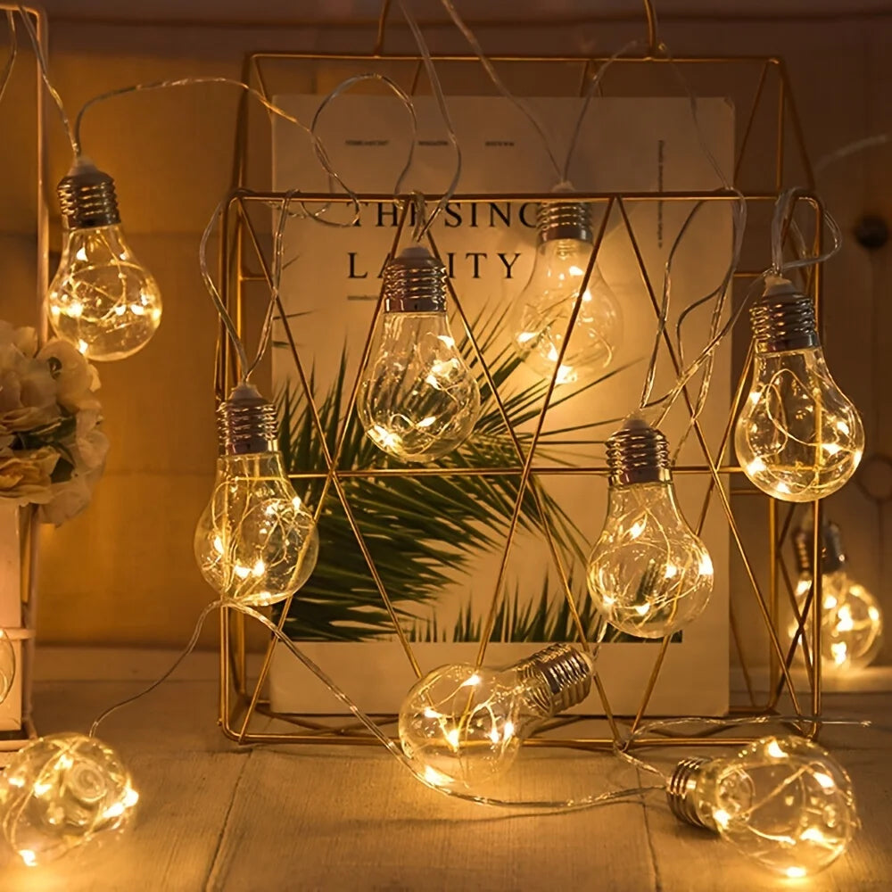 Solar Powered LED Copper Wire Hanging Lights