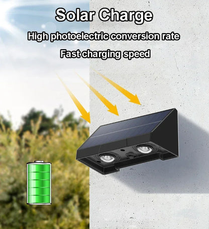 Solar Wall Light Outdoor Porch Lights Illumination LED Lamp