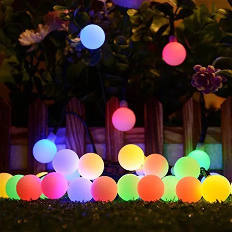 100LED Solar String Flowers Fairy Lights Outdoor Solar String Lights