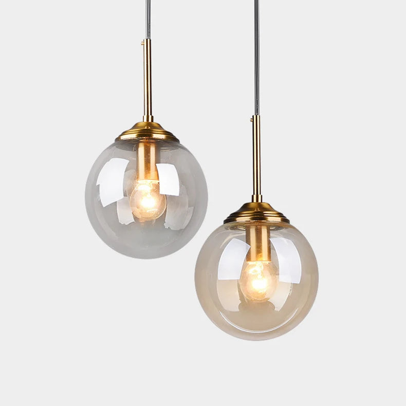 Modern Luxury Metal Chandelier Nordic Creative LED Glass
