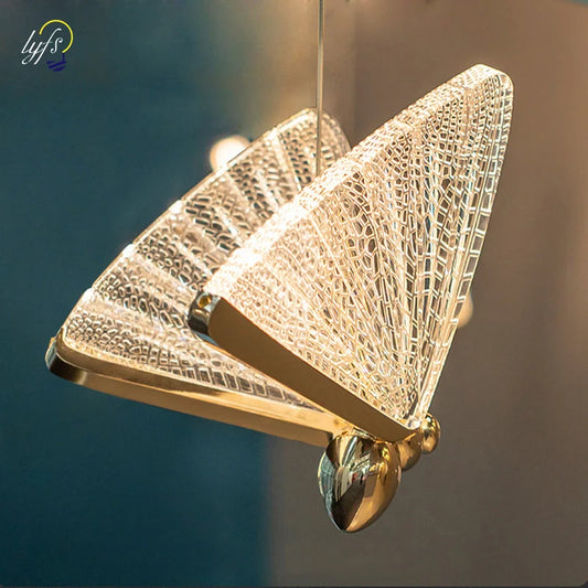 Butterfly Led Pendant Lights Hanging Lamp Indoor Lighting