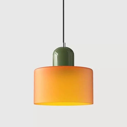 Nordic Modern Glass Bedroom Bedside Long Line Small Chandelier
