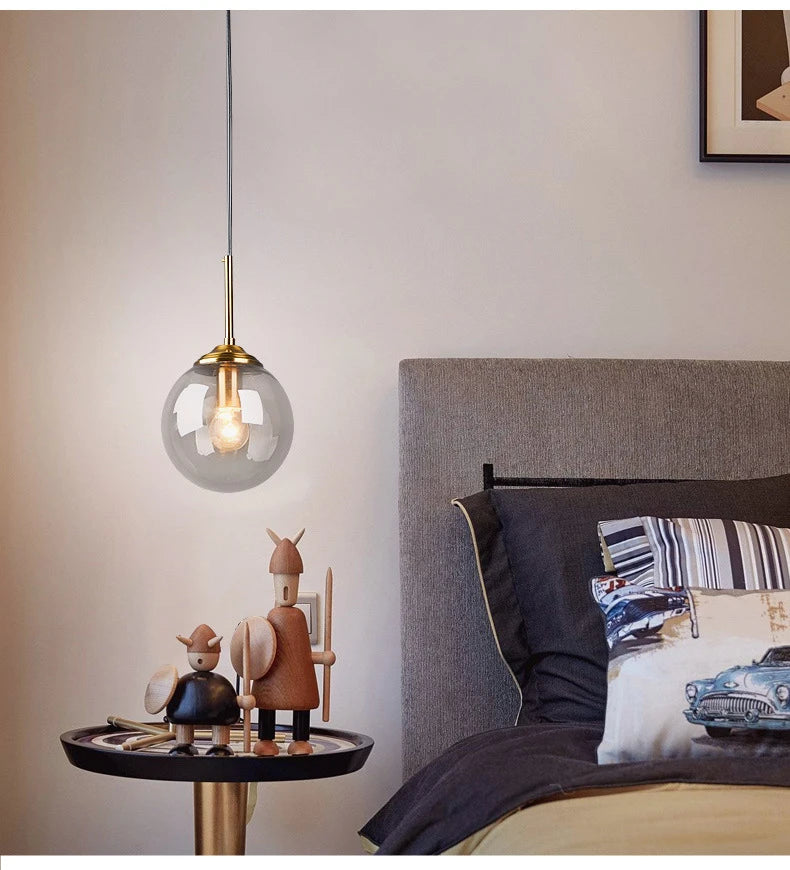 Modern Luxury Metal Chandelier Nordic Creative LED Glass