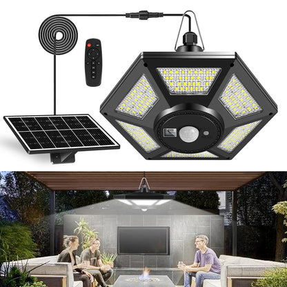 Solar Shed Light Motion Sensor 5 Lighting Modes for Garage Patio Barn