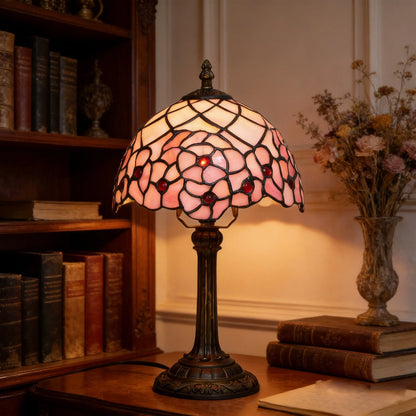 Tiffany Cherry Blossom Lamp Stained Glass Table Lamp