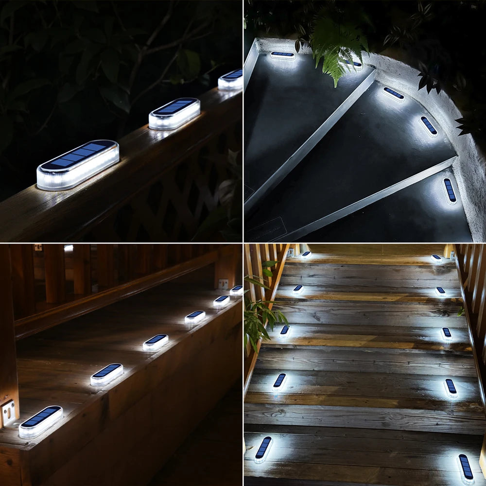 Solar Deck Lights IP68 Waterproof Outdoor Auto On/Off Lighting
